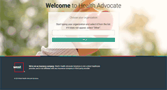 Desktop Screenshot of members.healthadvocate.com