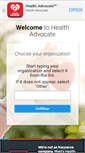 Mobile Screenshot of members.healthadvocate.com
