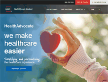 Tablet Screenshot of healthadvocate.com